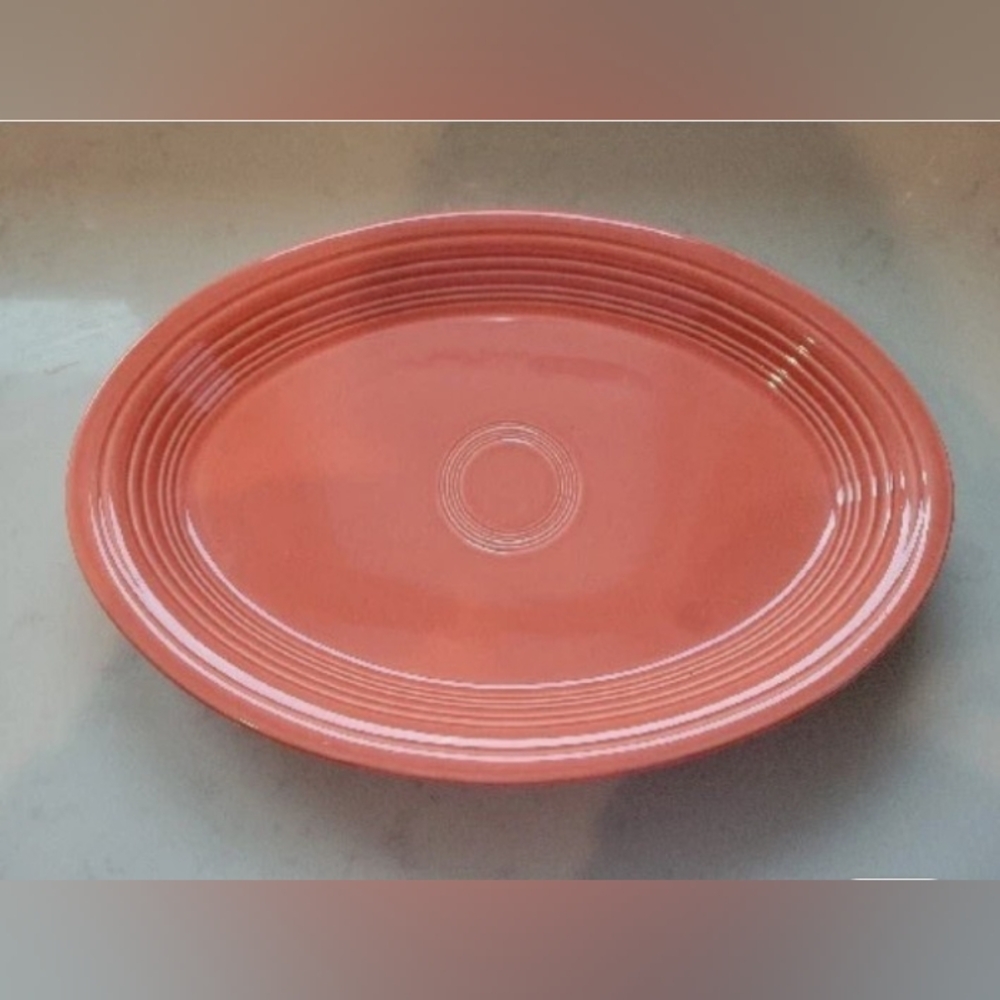 Fiestaware, "retired" Persimmon 13" Oval Platter